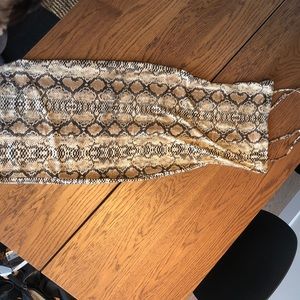Latest scoop snake print dress